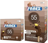 کاندوم فارکس مدل chocolate 55 مجموعه 3 عددی