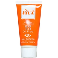 کرم ضد آفتاب رنگی SPF30 فاقد چربی 30 گرم دکتر ژیلا